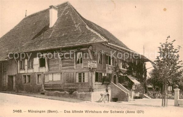 Muensingen Konolfingen BE Ältestes Haus der Schweiz anno 1371