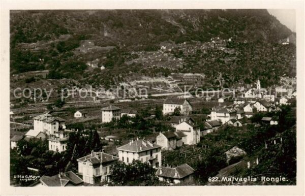 Malvaglia TI Panorama Blick ins Tal