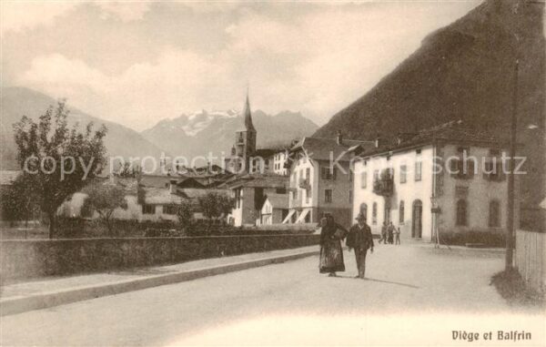 Viege Visp VS Village et le Balfrin