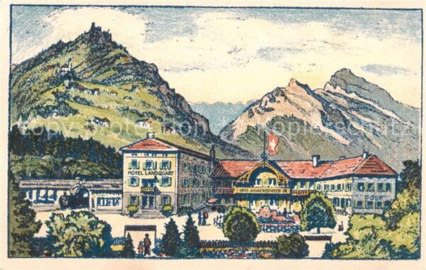 Landquart Hotel und Bahnhofbuffet Landquart Künst
