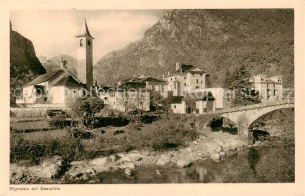 Bignasco TI Hôtel du Glacier Eglise Col Basodino