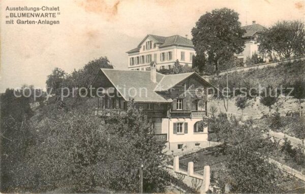 Rueti  ZH Ausstellungs-Chalet Blumenwarte mit Gar