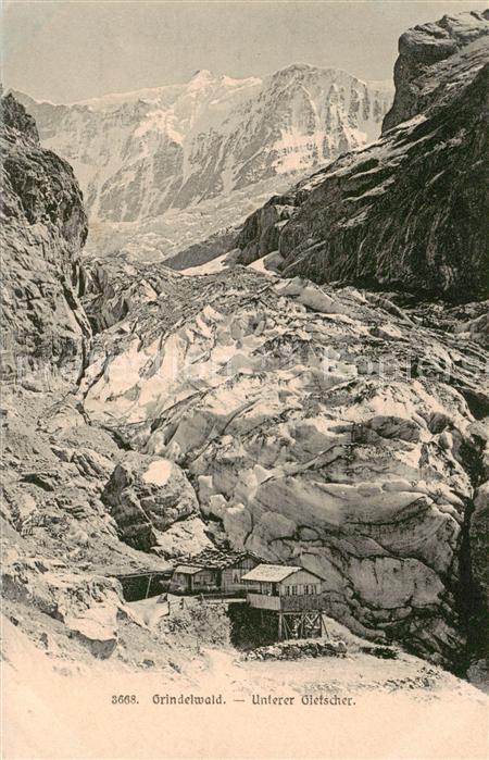 Grindelwald Unterer Gletscher Berghütte Berner Alpe