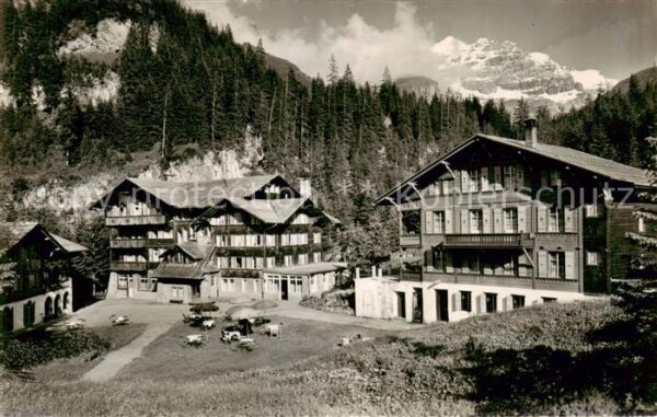 Kiental BE Hotel und Kurhaus Griesalp mit Büttlass