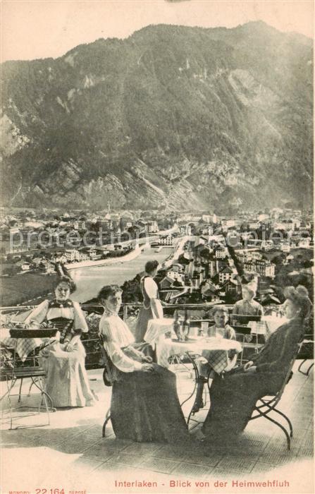 Interlaken BE Panorama Blick von der Heimwehfluh Bern
