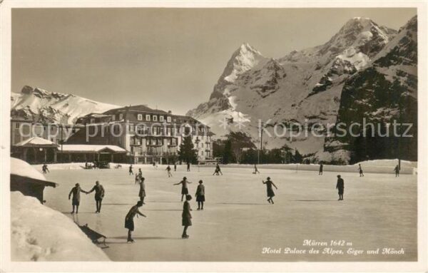 Muerren BE Hotel Palace des Alpes Eiger und Mönch