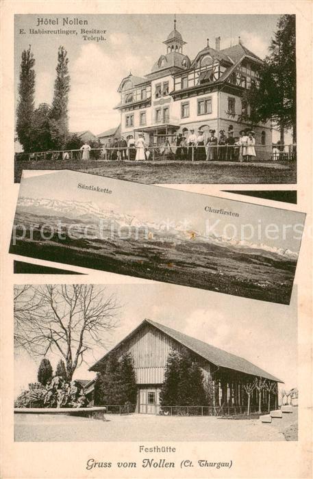 Nollen 735m Wuppenau TG Hotel Nollen Festhütte Alpenpanorama Sä