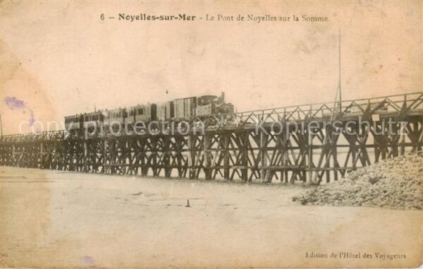 Noyelles-sur-Mer 80 Somme Le Pont de Noyelles sur la Somme Train