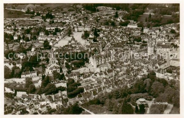 Loches 37 Indre-et-Loire Vue aérienne