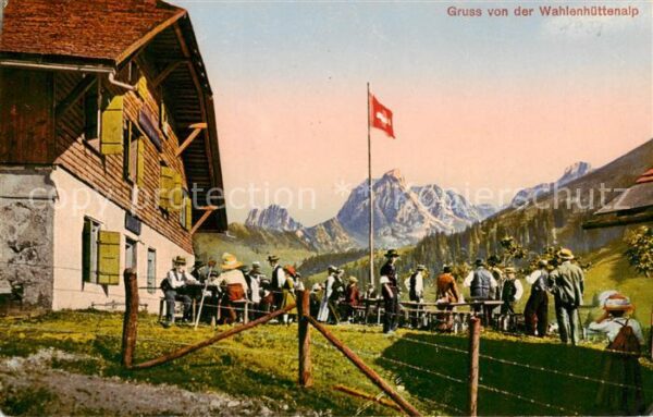 Wahlenhuettenalp Rueschegg BE Panorama