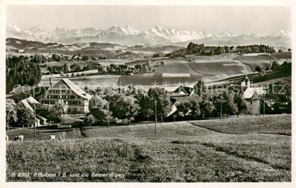 Affoltern Emmental Panorama mit den Berner Alpen