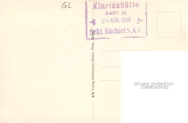 Claridenhuette 2457m Toedi GL mit Glärnischkette – Bild 2