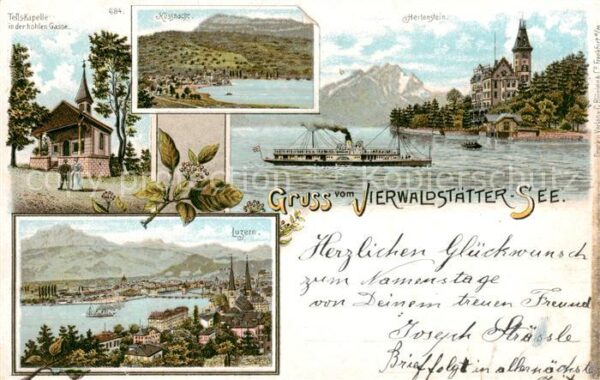 Hertenstein  LU Tellskapelle in der hohlen Gasse Herten