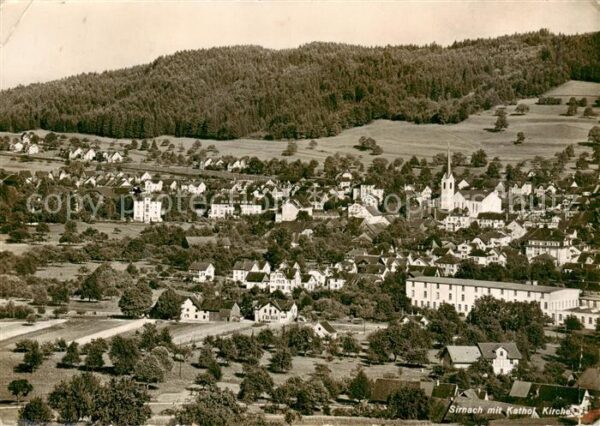 Sirnach Ansicht mit Katholischer Kirche