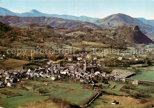 Massat 09 Arriege Vue Generale aérienne