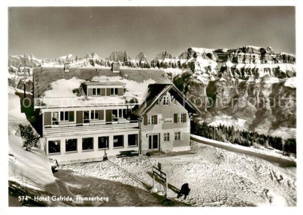 Flumserberg SG Hotel Gafrida Blick gegen Churfirsten i