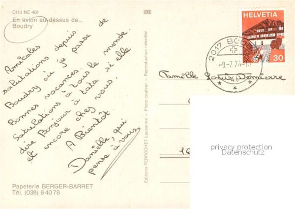 Boudry NE En avion au-dessus de la ville – Bild 2