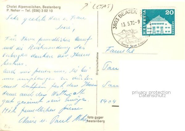 Beatenberg Thunersee BE Chalet Alpenveilchen – Bild 2