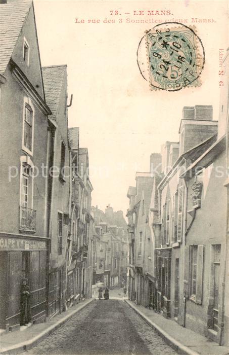 Le Mans Sarthe La rue des 3 Sounettes coteux Mans