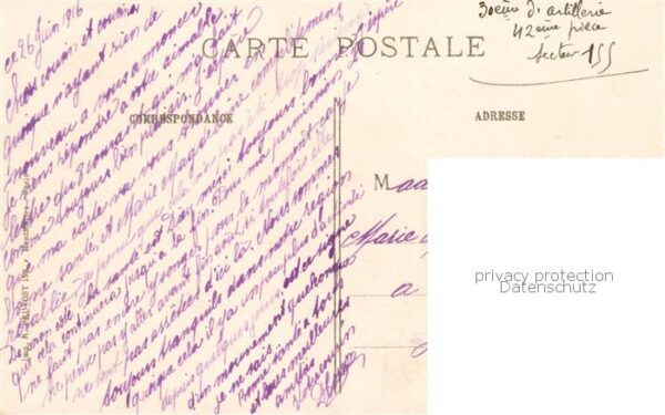 Prunay 51 Marne La Guerre 1914 Le clocher de l’Eglise a – Bild 2