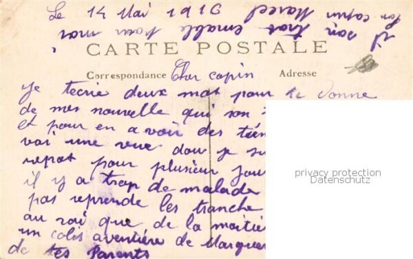 Etrepy 51 Marne Bataille de la Marnce Ruines a l’angle – Bild 2