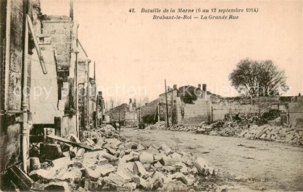 Brabant-le-Roi 55 Meuse Bataille de la Marne 1914 La Grande Rue