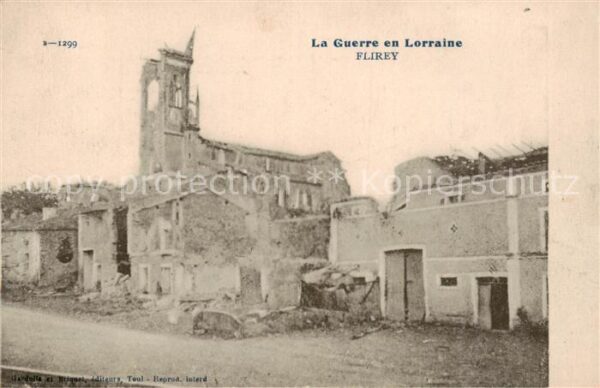 Flirey 54 Meurthe-et-Moselle La Guerre en Lorraine