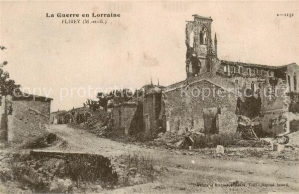 Flirey 54 Meurthe-et-Moselle La Guerre en Lorraine