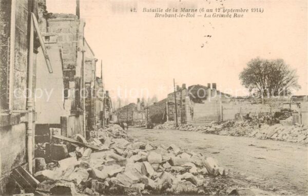 Brabant-le-Roi 55 Meuse Bataille de la Marne 1914 La Grande Rue