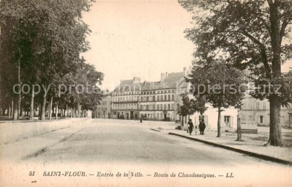 Saint-Flour 15 Cantal Entree de la Ville Route de Chaudesaigu