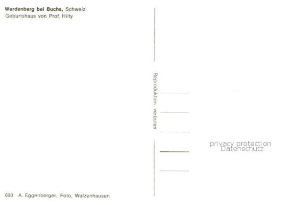 Werdenberg SG Geburtshaus von Prof Hilty – Bild 2