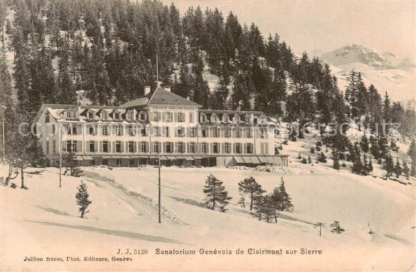 Clairmont sur Sierre VS Sanatorium Genevois en hiver