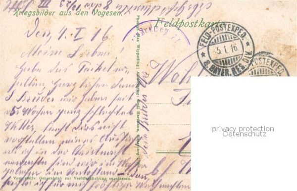 Colroy-la-Grande 88 Vosges Heuernte Serie Kriegsbilder aus den Vog – Bild 2