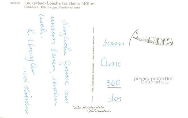 Leukerbad Loueche-les-Bains VS mit Balmhorn Gitzifurgge und Ferdenroth – Bild 2