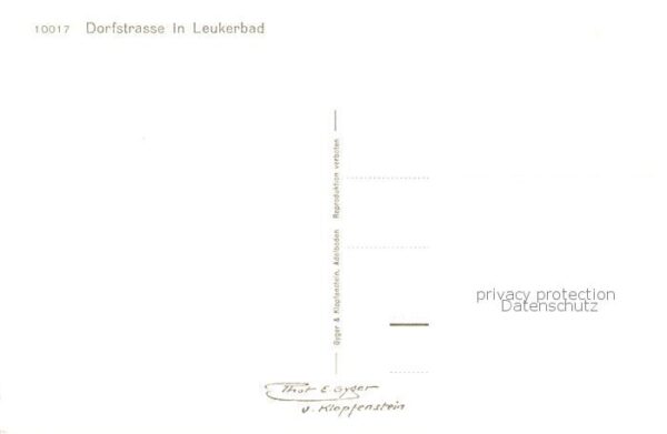 Leukerbad Loueche-les-Bains VS Dorfgasse Kirche – Bild 2