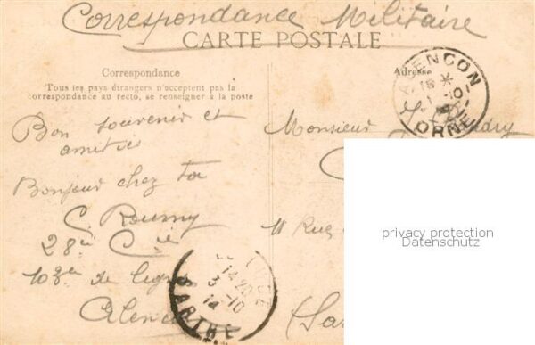 Alencon 61 Chateau de Boisbulant Feldpost – Bild 2