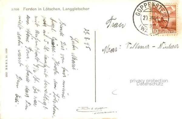 Ferden VS im Lötschental mit Langgletscher – Bild 2