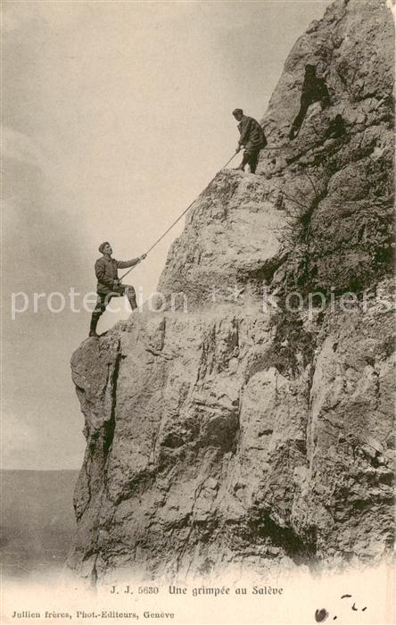 Saleve Le Haute-Savoie 74 Une grimpee au Saleve