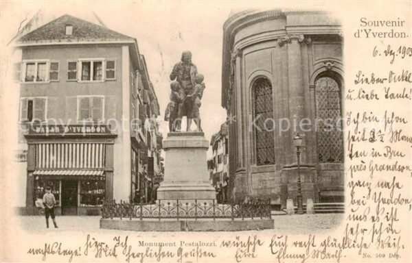 Yverdon-les-Bains VD Monument Pestalozzi