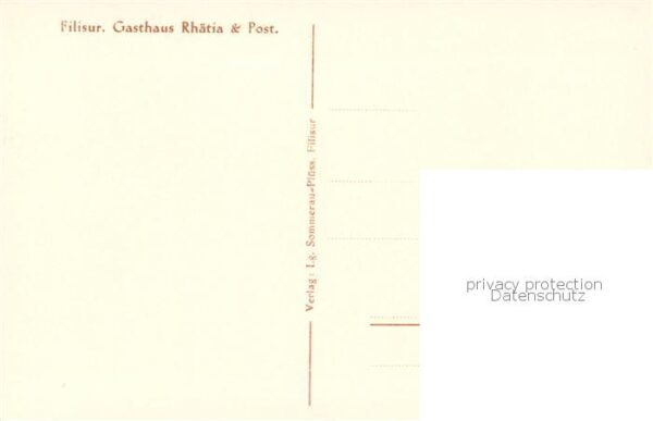 Filisur GR Gasthaus Rhätia und Post – Bild 2