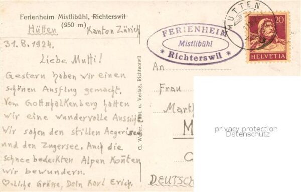 Richterswil ZH Ferienheim Mistlibühl – Bild 2