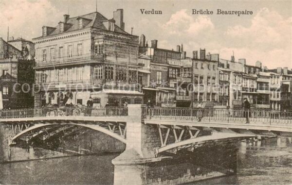 Verdun  55 Meuse Brücke Beaurepaire Feldpost