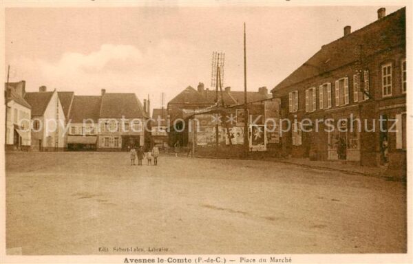 Avesnes-le-Comte 62 Pas-de-Calais Place du Marche