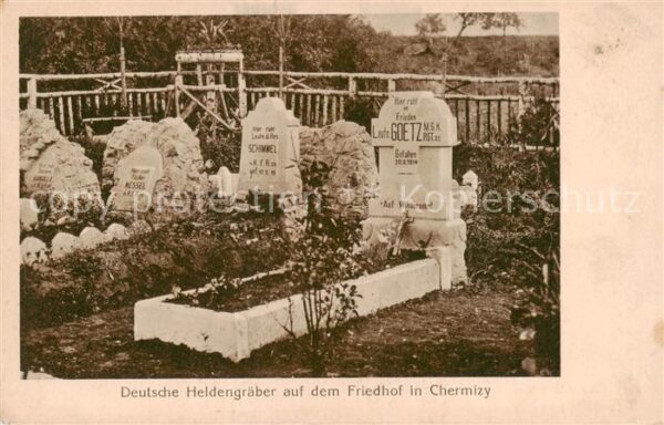 Chermizy-Ailles Deutsche Heldengräber auf dem Friedhof