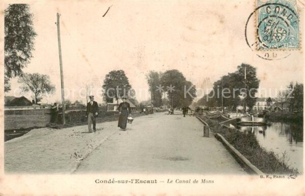 Conde-sur-l Escaut 59 Nord Le Canal de Mons