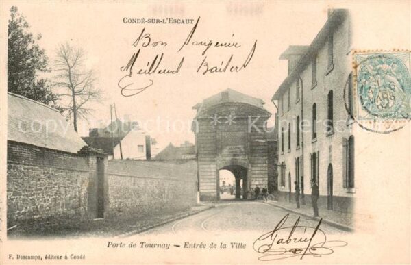 Conde-sur-l Escaut 59 Nord Porte de Tournay Entree de la Ville