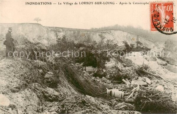 Lorroy-sur-Loing 77 Seine-et-Marne Apres la Catastrophe