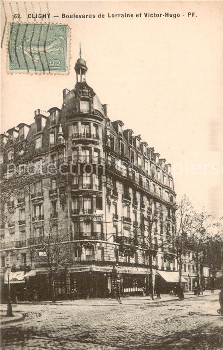 Clichy 92-la-Garenne Boulevard de Lorraine et Victor Hugo