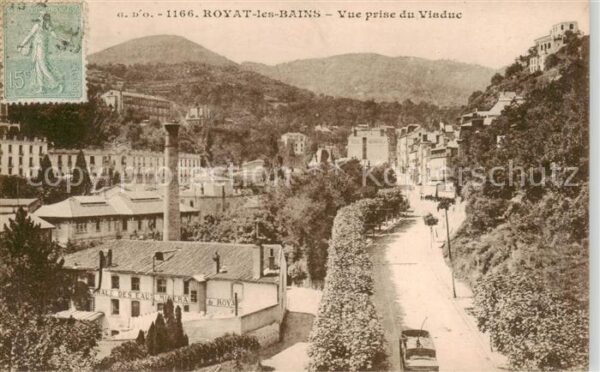 Royat 63-les-Bains Vue prise du Viaduc