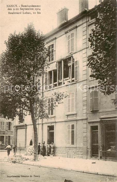 Nancy 54 Bombardement des 9-10 Sept 1914 Bouleva